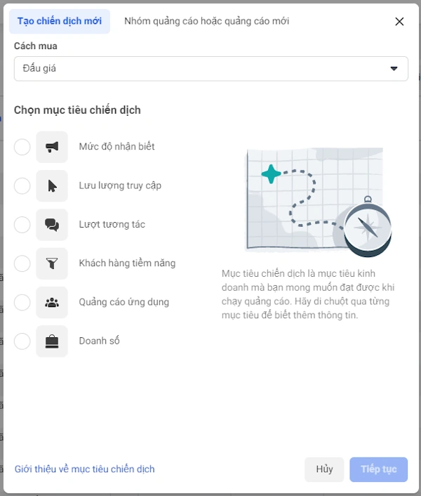 Lựa chọn mục tiêu quảng cáo Facebook - TAKI Academy
