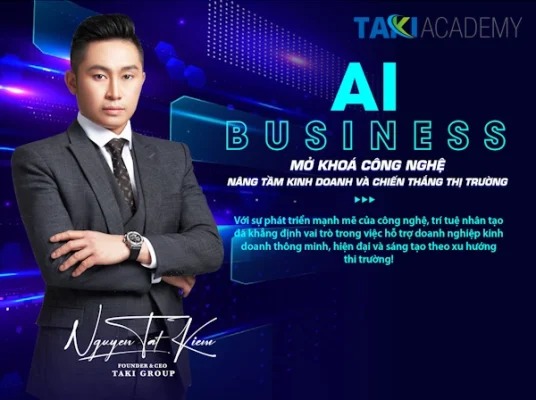 banner khoá học AI business tại TAKI Academy