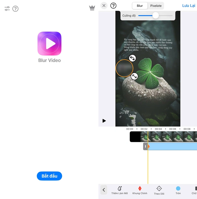 Xoá logo TikTok bằng ứng dụng Blur Video trên điện thoại - TAKI Academy