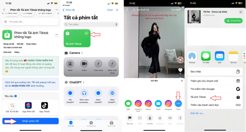 Hướng dẫn cài đặt phím tắt tải ảnh Tiktok không logo cho iphone - TAKI Academy