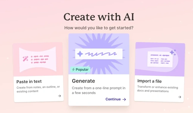 Gamma sử dụng AI để tự động tạo slide thuyết trình từ văn bản nhanh chóng - TAKI Academy