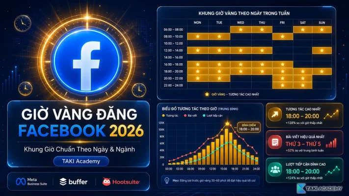 giờ vàng đăng facebook