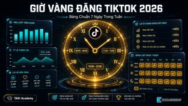 giờ vàng đăng tiktok