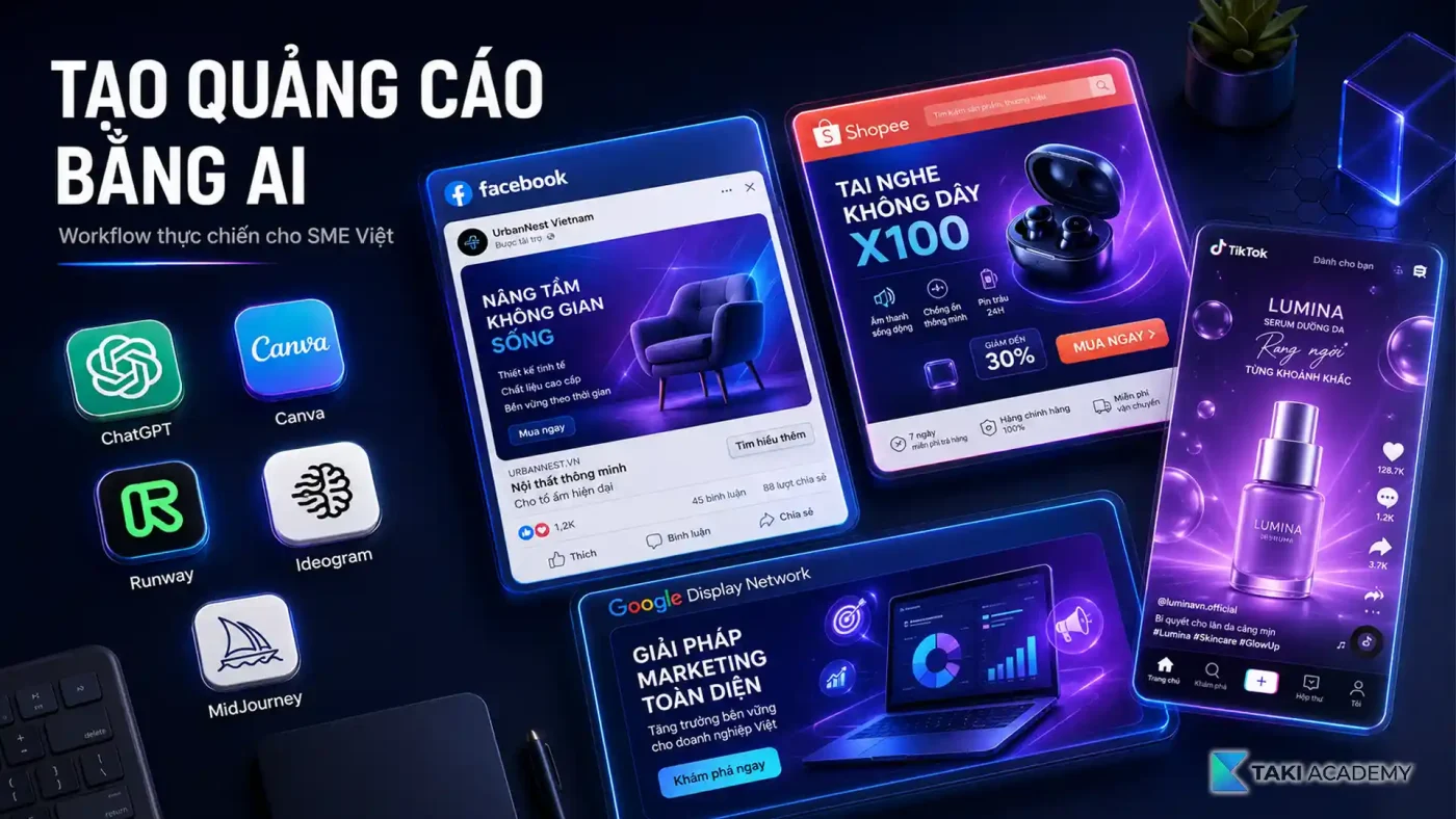 tạo quảng cáo bằng ai