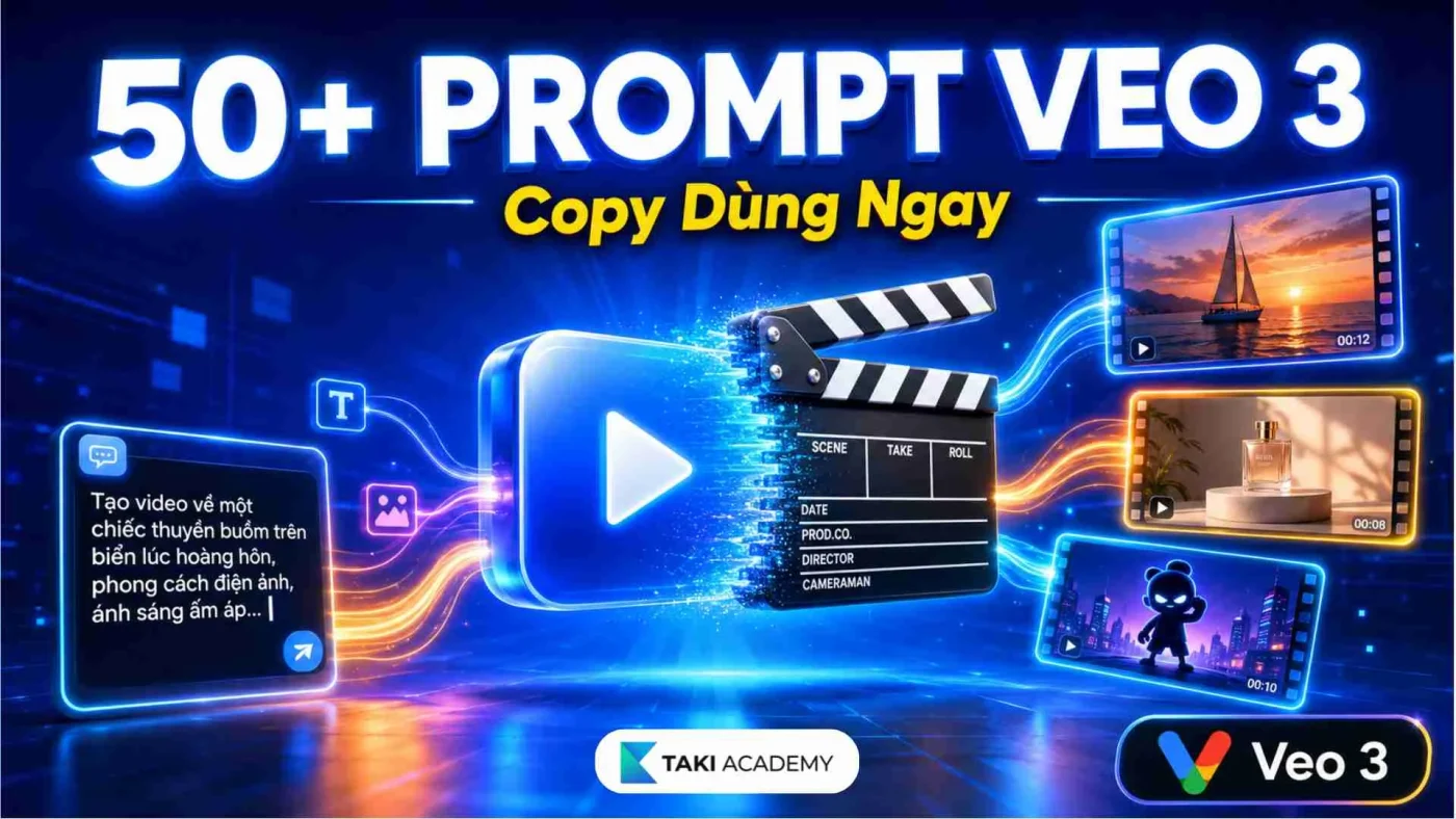 50+ Prompt Veo3 Mẫu Tạo Video AI Đẹp Copy Dùng Ngay