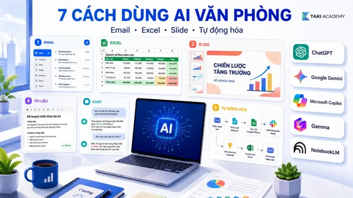 7 cách ứng dụng AI trong công việc văn phòng