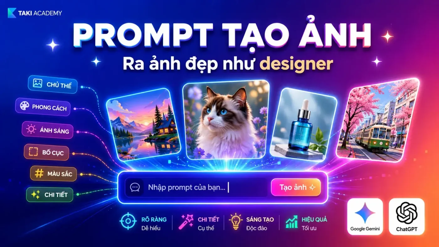 Prompt Tạo Ảnh: Cách Viết Để Ra Ảnh Đẹp Như Designer