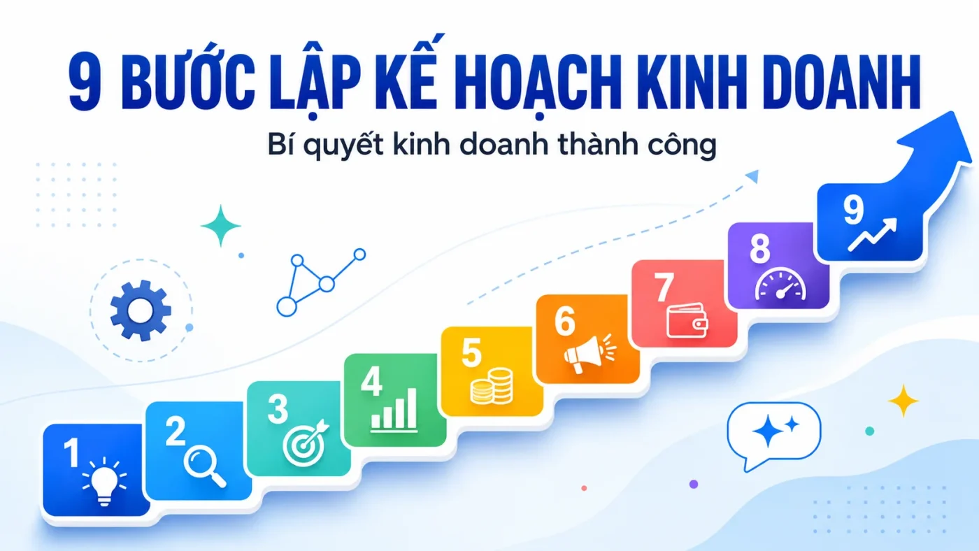 Bí quyết kinh doanh thành công gói gọn trong 9 bước