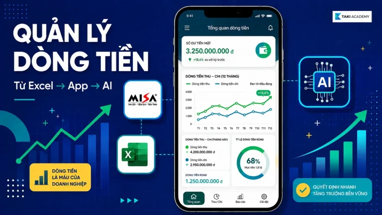 Phần mềm quản lý dòng tiền: từ Excel lên app điện thoại